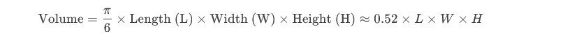 ellipsoid formula
